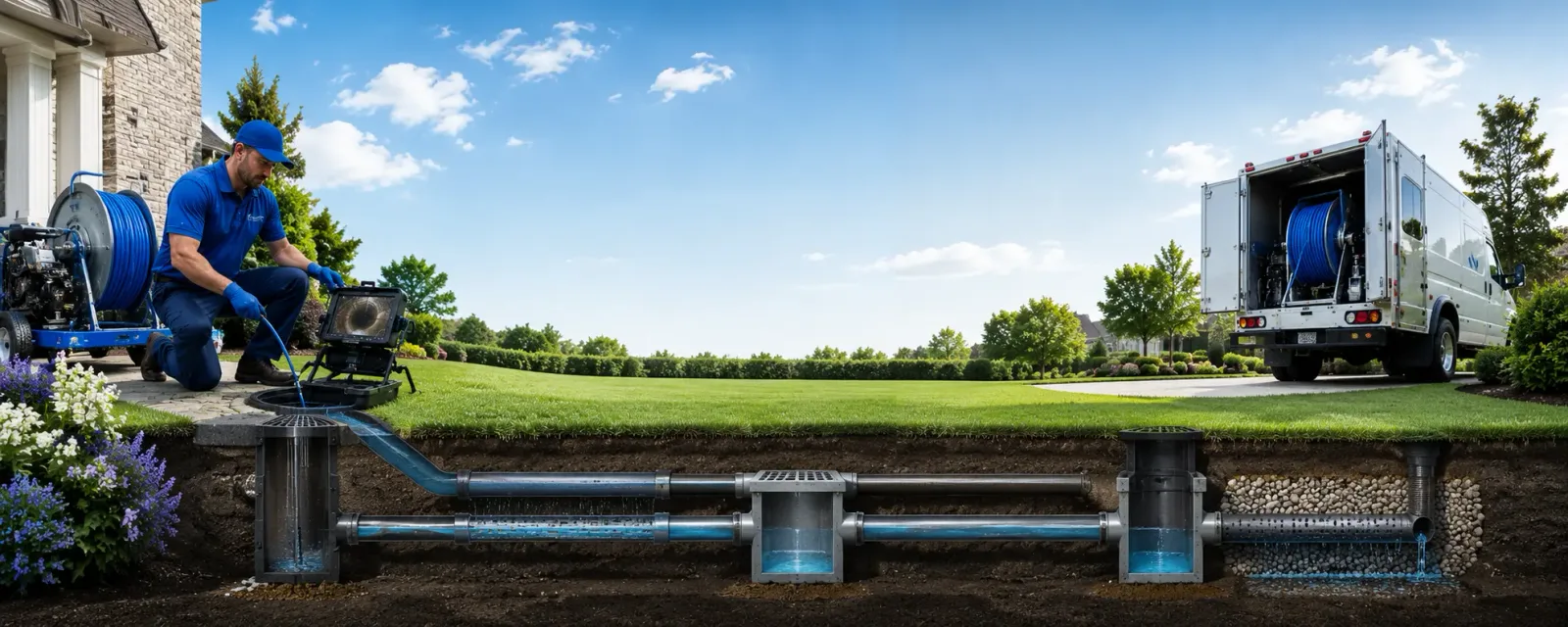 Outdoor drain cleaning information for Shirley, IL
